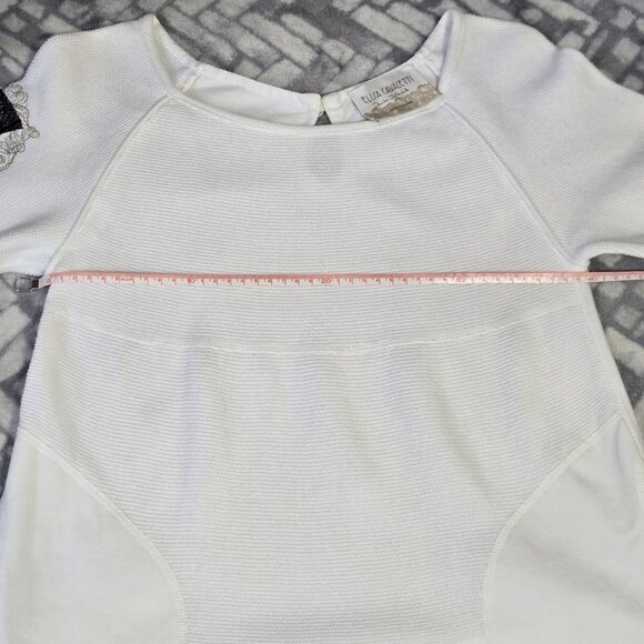 Elisa Cavaletti by Daniela Dallavalle Textured Embellished Tunic White XS - Picture 11 of 15